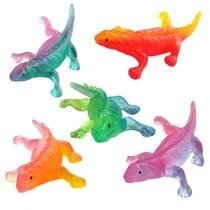 Brinquedo YIWLFQH Conjunto com 5 Largartos Squishy em Cores Degradê Brinquedo YIWLFQH Conjunto com 5 Largartos Squishy em Cores Degradê