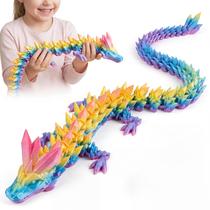 Brinquedo YUNKUAMYE Dragão Flexível Impresso em 3D de 61 cm Brinquedo YUNKUAMYE Dragão Flexível Impresso em 3D de 61 cm