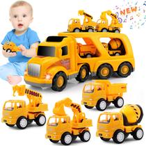 Brinquedos 5 em 1 para caminhão de construção Nicmore para crianças de 2 a 6 anos Brinquedos 5 em 1 para caminhão de construção Nicmore para crianças de 2 a 6 anos