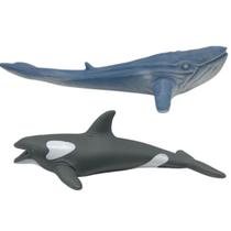Brinquedos Baleias Orca e Jubarte em Vinil Coleção Realista Brinquedos Baleias Orca e Jubarte em Vinil Coleção Realista