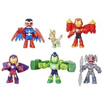 Brinquedos blindados Marvel Iron Man de 7,6 cm, Vingadores, pacote com 6