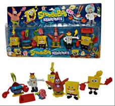 Brinquedos Bonecos Bob Esponja Articulados Sirigueijo Patrick Plankton