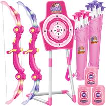 Brinquedos Bow and Arrow GMAOPHY para meninas de 5 a 10 anos com luzes LED