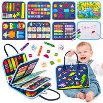 Brinquedos Busy Board Silouka Montessori para crianças de 1 a 4 anos
