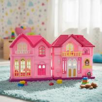 Brinquedos Casinha Villa Colorida Movéis Casinha De Boneca Brinquedos Casinha Tipo Casa Magica Infantil