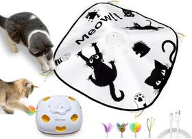 Brinquedos Cat Toys ORSDA 4 em 1 interativos para gatos internos, recarregáveis