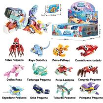 Brinquedos compatíveis com LEGO, brinquedos de blocos de construção de animais do mar