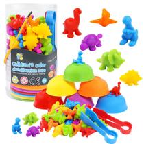 Brinquedos Counting Dinosaurs TSYAN Rainbow com taças de separação 3-5Y Brinquedos Counting Dinosaurs TSYAN Rainbow com taças de separação 3-5Y