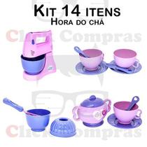 Brinquedos Cozinha Hora do Chá e Bolo 14pç Brinquedos Cozinha Hora do Chá e Bolo 14pç