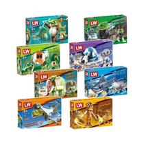 Brinquedos Criativos De Construção Para Meninos E Meninas, Conjunto De 8 Modelos, Kit De Blocos De