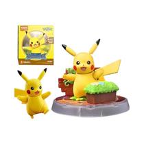Brinquedos De Ação Em Blocos De Montar Pokémon Pikachu Eevee Charmander Psyduck Sprigatito Riolu