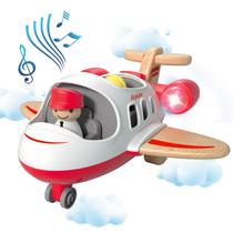 Brinquedos de avião Wanborns para crianças de 1 a 3 anos com som e luz Brinquedos de avião Wanborns para crianças de 1 a 3 anos com som e luz