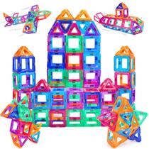 Brinquedos de azulejos magnéticos KMTJT Upgrade Castle Building 48 unidades