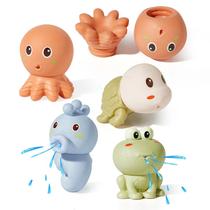 Brinquedos de banho AMCHSURI Mold Free Animal para crianças de 6 a 18 meses