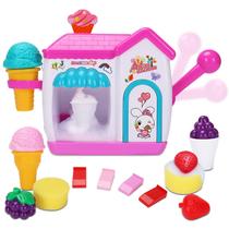 Brinquedos de banho AugToy Ice Cream Foam Maker de 2 a 8 anos com conjunto de espuma