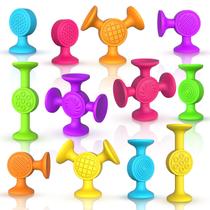 Brinquedos de banho com ventosa Richtim Toddlers Sensory 12 unidades