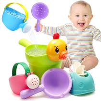 Brinquedos de banho CreateView, conjunto de 6 peças de regador de pato sem furos Brinquedos de banho CreateView, conjunto de 6 peças de regador de pato sem furos