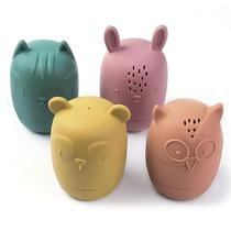 Brinquedos De Banho De Bebê De Desenho Animado Fofo De Silicone Animal Criança Brinquedo De Banheira
