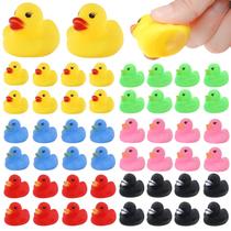 Brinquedos de banho de borracha para pato LOUHUA 50PCS Mini Ducks Bulk para crianças Brinquedos de banho de borracha para pato LOUHUA 50PCS Mini Ducks Bulk para crianças