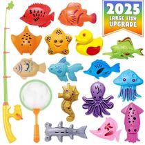 Brinquedos de banho de pesca CozyBomb Kids Magnetic Floating Fish Brinquedos de banho de pesca CozyBomb Kids Magnetic Floating Fish