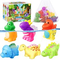 Brinquedos de Banho MACALOCA Dinossauros que Mudam de Cor - Kit com 6 Peças