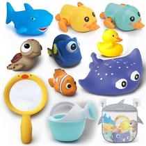 Brinquedos de banho QODLIT para crianças de 1 a 3 anos No Hole Rubber Ducks Brinquedos de banho QODLIT para crianças de 1 a 3 anos No Hole Rubber Ducks