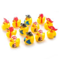 Brinquedos de banho Rubber Duckies Fun Central Mini Pirate de 12 peças