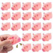Brinquedos de banho Rubber Pig Baby HAKACC 20 unidades com som Squeak