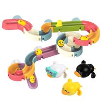 Brinquedos de banho Saderoy Water Balls Tracks Wall com Mini Duck 37 unidades
