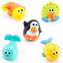 Brinquedos de banho Sassy Bathtime Pals esguicham e flutuam por mais de 9 meses no mar