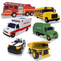 Brinquedos de banho SplashEz 6 Car Combo para bebês e crianças pequenas Brinquedos de banho SplashEz 6 Car Combo para bebês e crianças pequenas