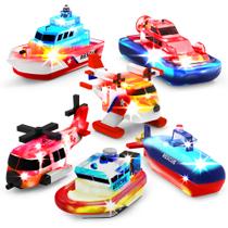 Brinquedos de Banho Tub Works Ocean Rescue Kit com 6 Peças com Luz Brinquedos de Banho Tub Works Ocean Rescue Kit com 6 Peças com Luz