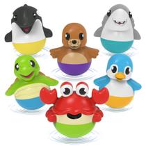 Brinquedos de Banho Tub Works Tub Bobbers 6 Unidades Selados e Flutuantes Brinquedos de Banho Tub Works Tub Bobbers 6 Unidades Selados e Flutuantes