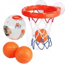 Brinquedos de banho ventosa tiro cesta de basquete com 3 brinquedos de banho de bola