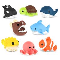 Brinquedos de banho Zippytots Ocean Animal, 8 peças para 12 meses ou mais crianças Brinquedos de banho Zippytots Ocean Animal, 8 peças para 12 meses ou mais crianças