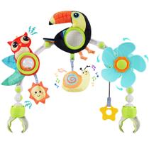 Brinquedos de berço com arco ajustável Lynncare para bebês e crianças pequenas