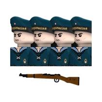 Brinquedos De Blocos De Montar De Soldado Da Marinha Alemã Da Segunda Guerra Mundial, Comandante De