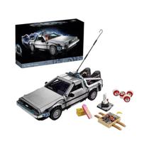 Brinquedos De Blocos De Montar DeLorean DMC-12 Máquina Do Tempo De Volta Para O Futuro Para Crianças Brinquedos De Blocos De Montar DeLorean DMC-12 Máquina Do Tempo De Volta Para O Futuro Para Crianças