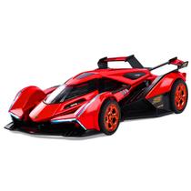 Brinquedos de carro de corrida SASBSC Toy Cars Lam Bo V12 com luz e som Carros modelo de metal fundido sob pressão para meninos de 3 anos Pull Back Car Gift Brinquedos para crianças de 3 a 8 anos (vermelhos)