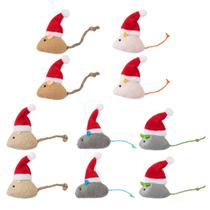 Brinquedos de Catnip Haourlife Natal - Formato de Camundongo (10 Unidades)