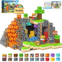 Brinquedos de construção de blocos magnéticos Norline Gem Cave 100 unidades para crianças