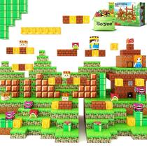 Brinquedos de construção de blocos magnéticos Soyee 108 unidades para crianças de 3 a 10 anos