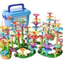 Brinquedos de construção de jardins de flores TEMI 138 PCS para meninas de 3 a 8 anos