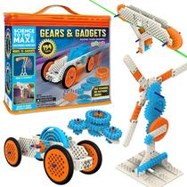 Brinquedos de Construção Gears & Gadgets 194 Peças - Robótica STEM para Crianças de 8 a 12 Anos