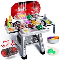 Brinquedos de cozinha Kids Grill Play Cheffun com fumaça, som e luz