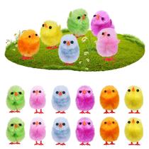 Brinquedos de decoração de pelúcia Easter Chicks Abaodam Mini 18 peças Brinquedos de decoração de pelúcia Easter Chicks Abaodam Mini 18 peças
