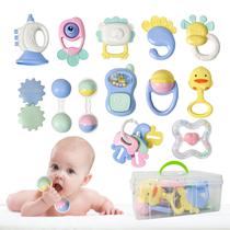 Brinquedos de Dentição Cuterabit - 13 Unidades para Bebês (0 a 12 Meses) com Estojo