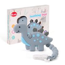 Brinquedos de dentição do leite para bebês 3-6 6-12 meses, dinossauro Te - Slotic