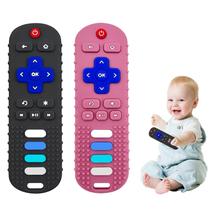 Brinquedos de Dentição para Bebês ERSIHUA Controle Remoto Silicone Kit com 2 Peças Brinquedos de Dentição para Bebês ERSIHUA Controle Remoto Silicone Kit com 2 Peças