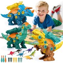 Brinquedos de dinossauro BETLYS para meninos de 3 a 8 anos Take Apart com tapete